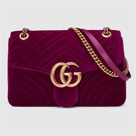 gucci medium marmont velvet bag|what makes gucci marmont bag.